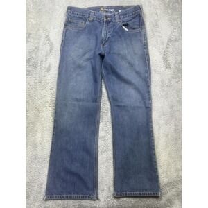 CARHARTT Jeans Men 32x30 Denim B325 WRB 5 Pocket Loose Straight *CUTS on Hems